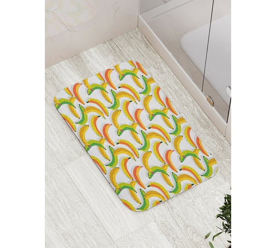 Коврик противоскользящий JoyArty "Банановое раздолье" для ванной, сауны, бассейна, bath_28188