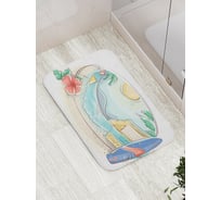 Коврик противоскользящий JoyArty "Пляжная картина" для ванной, сауны, бассейна, bath_3503