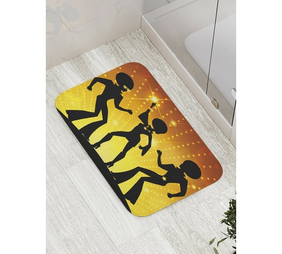 Коврик противоскользящий JoyArty "Танцующие звезды" для ванной, сауны, бассейна, bath_33658