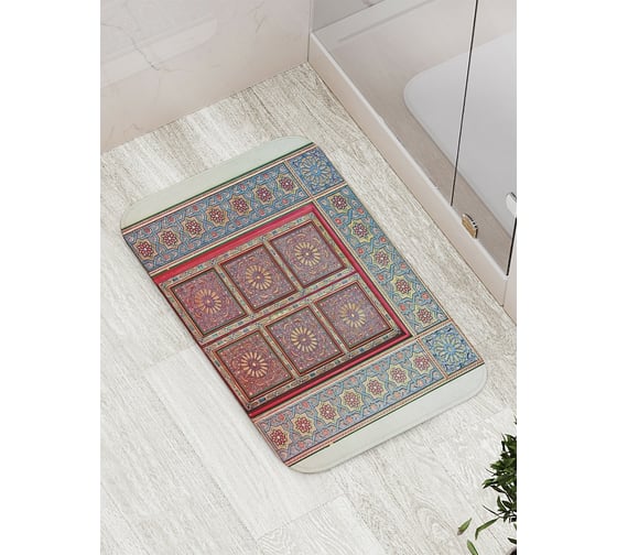Коврик противоскользящий JoyArty "Цветочные прятки" для ванной, сауны, бассейна, bath_2304 1