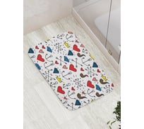 Коврик противоскользящий JoyArty "Морская любовь" для ванной, сауны, бассейна, bath_2830