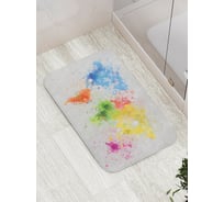 Коврик противоскользящий JoyArty "Всемирные краски" для ванной, сауны, бассейна, bath_4605