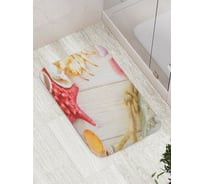 Коврик противоскользящий JoyArty "Морское здезды" для ванной, сауны, бассейна, bath_5009