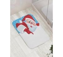 Коврик противоскользящий JoyArty "Любопытный санта" для ванной, сауны, бассейна, bath_5711