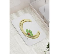 Коврик противоскользящий JoyArty "Золотая подкова с клевером" для ванной, сауны, бассейна, bath_12067