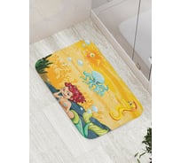 Коврик противоскользящий JoyArty "Русалка с друзьями" для ванной, сауны, бассейна, bath_12832