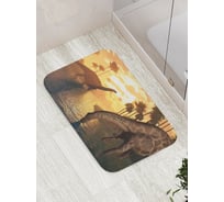 Коврик противоскользящий JoyArty "Водопой динозавров" для ванной, сауны, бассейна, bath_12644