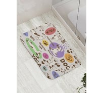 Коврик противоскользящий JoyArty "Спортивный пес" для ванной, сауны, бассейна, bath_10678