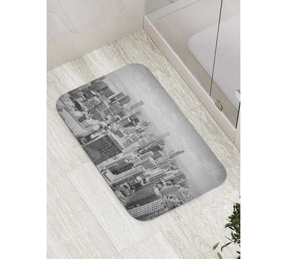 Коврик противоскользящий JoyArty "Ретро город с высоты" для ванной, сауны, бассейна, bath_11266 1