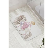 Коврик противоскользящий JoyArty "Принцесса на белом коне" для ванной, сауны, бассейна, bath_11986