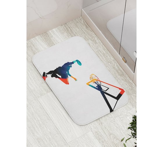 Коврик противоскользящий JoyArty "Эффектный прыжок" для ванной, сауны, бассейна, bath_11472