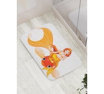 Коврик противоскользящий JoyArty "Королевская русалка" для ванной, сауны, бассейна, bath_12859