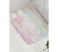 Коврик противоскользящий JoyArty "Радужная фантазия" для ванной, сауны, бассейна, bath_11973