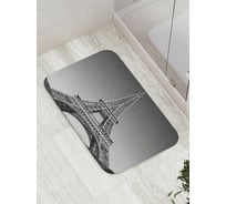 Коврик противоскользящий JoyArty "Серая Эйфелева башня" для ванной, сауны, бассейна, bath_8697