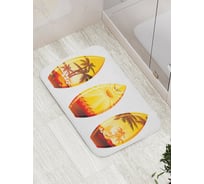 Коврик противоскользящий JoyArty "Яркие серфы" для ванной, сауны, бассейна, bath_9696