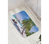 Коврик противоскользящий JoyArty "Пальмовые тени" для ванной, сауны, бассейна, bath_9370