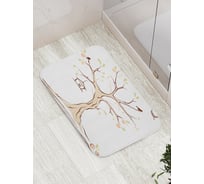 Коврик противоскользящий JoyArty "Скворечник на дереве" для ванной, сауны, бассейна, bath_13469