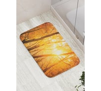 Коврик противоскользящий JoyArty "Осеннее солнце в лесу" для ванной, сауны, бассейна, bath_14618