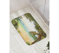 Коврик противоскользящий JoyArty "Тропическая арка" для ванной, сауны, бассейна, bath_13797