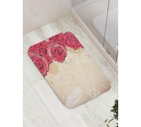 Коврик противоскользящий JoyArty "Мост из роз" для ванной, сауны, бассейна, bath_17033