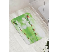 Коврик противоскользящий JoyArty "Строй божьих коровок" для ванной, сауны, бассейна, bath_16753