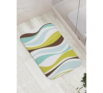 Коврик противоскользящий JoyArty "Волнистое пламя" для ванной, сауны, бассейна, bath_13151