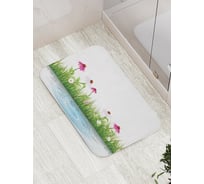 Коврик противоскользящий JoyArty "Речные цветы" для ванной, сауны, бассейна, bath_21138