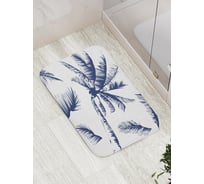 Коврик противоскользящий JoyArty "Облачные пальмы" для ванной, сауны, бассейна, bath_18641
