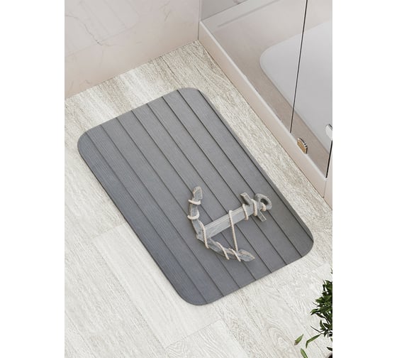 Коврик противоскользящий JoyArty "Декоративный якорь" для ванной, сауны, бассейна, bath_15952 1