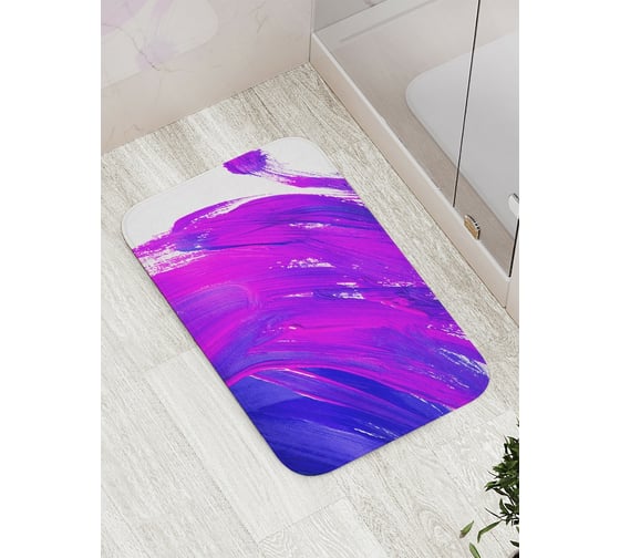Коврик противоскользящий JoyArty "Красочные линии" для ванной, сауны, бассейна, bath_18538 1