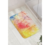 Коврик противоскользящий JoyArty "Радужные кусты" для ванной, сауны, бассейна, bath_16030