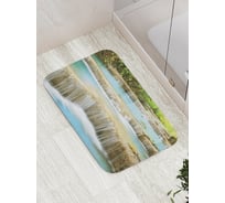 Коврик противоскользящий JoyArty "Пологий водопад" для ванной, сауны, бассейна, bath_20939