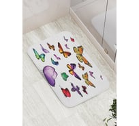 Коврик противоскользящий JoyArty "Бабочки повсюду" для ванной, сауны, бассейна, bath_15900