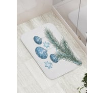 Коврик противоскользящий JoyArty "Новогодние шары" для ванной, сауны, бассейна, bath_18942