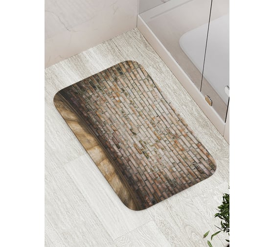 Коврик противоскользящий JoyArty "Круглая стена" для ванной, сауны, бассейна, bath_19762 1