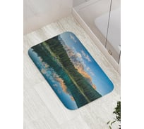 Коврик противоскользящий JoyArty "Одиночество посреди леса" для ванной, сауны, бассейна, bath_15207