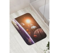 Коврик противоскользящий JoyArty "Космические планеты" для ванной, сауны, бассейна, bath_21088