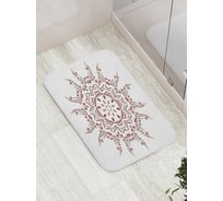 Коврик противоскользящий JoyArty "Солнечные завитки" для ванной, сауны, бассейна, bath_21220