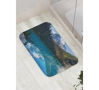 Коврик противоскользящий JoyArty "Небесное озеро в лесу" для ванной, сауны, бассейна, bath_15189
