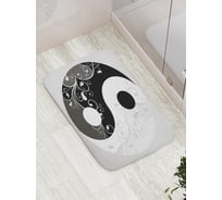 Коврик противоскользящий JoyArty "Узорчатый Инь и ян" для ванной, сауны, бассейна, bath_18580