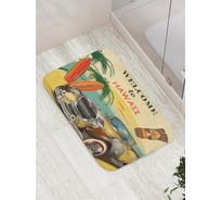 Коврик противоскользящий JoyArty "Приглашение в Гавайи" для ванной, сауны, бассейна, bath_15616