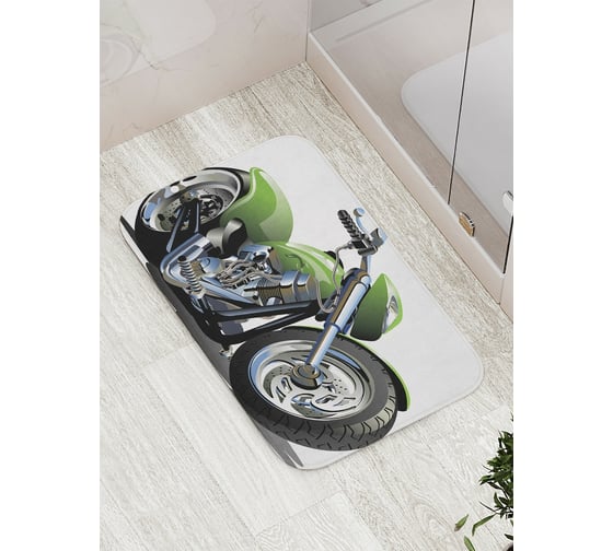 Коврик противоскользящий JoyArty "Мощный чоппер" для ванной, сауны, бассейна, bath_18238