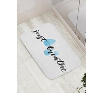 Коврик противоскользящий JoyArty "Просто дыши" для ванной, сауны, бассейна, bath_15999