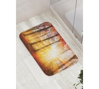 Коврик противоскользящий JoyArty "Лесное солнце" для ванной, сауны, бассейна, bath_19309