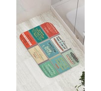 Коврик противоскользящий JoyArty "Правила победителя" для ванной, сауны, бассейна, bath_16011