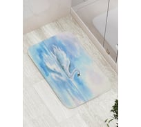 Коврик противоскользящий JoyArty "Лебединая красота" для ванной, сауны, бассейна, bath_19058
