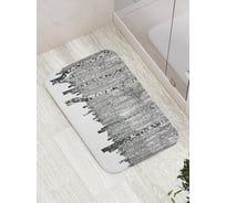 Коврик противоскользящий JoyArty "Иллюзия с березами" для ванной, сауны, бассейна, bath_18941