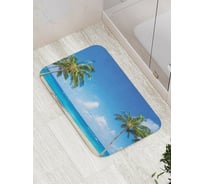 Коврик противоскользящий JoyArty "Пальмы жаждут дружбы" для ванной, сауны, бассейна, bath_16253