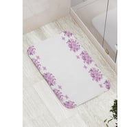 Коврик противоскользящий JoyArty "Сиреневые цветы" для ванной, сауны, бассейна, bath_29364