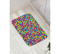 Коврик противоскользящий JoyArty "Точечные краски" для ванной, сауны, бассейна, bath_30302